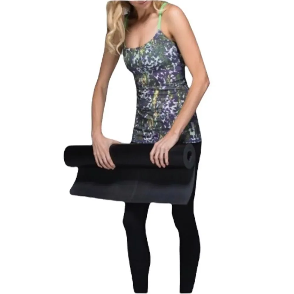 Lululemon Floral Sport White Multi/Pistachio Dancing‎ Warrior Activewear Top 8
